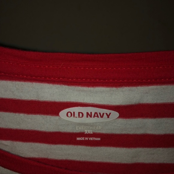 Red and White Striped Crop Top - Picture 3 of 3